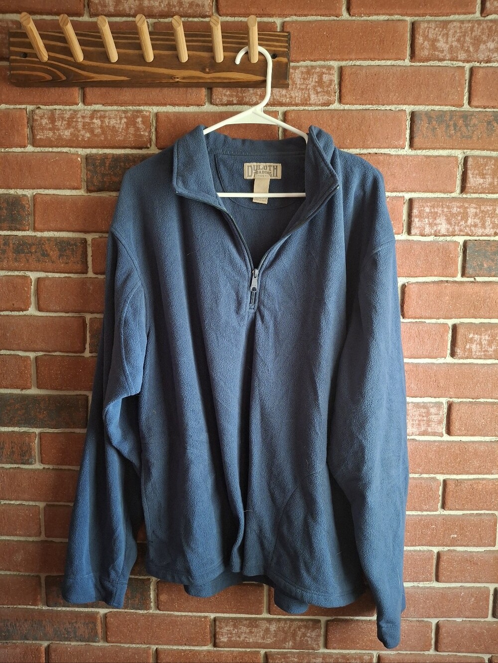Duluth Trading Co Blue Men's Quarter-Zip Pullover